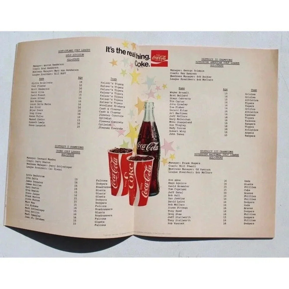 VTG 1975 Upland Colts Baseball ALL STAR GAME Souvenir Magazine MLB - Picture 5 of 5